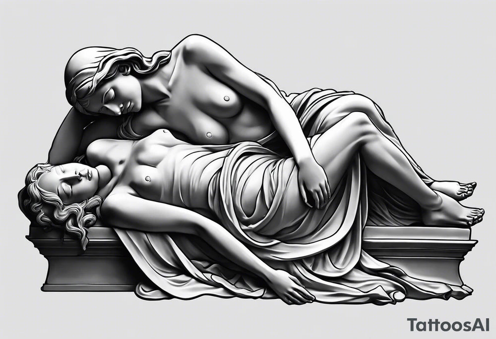 Pieta statue. tattoo idea