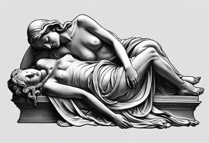 Pieta statue. tattoo idea