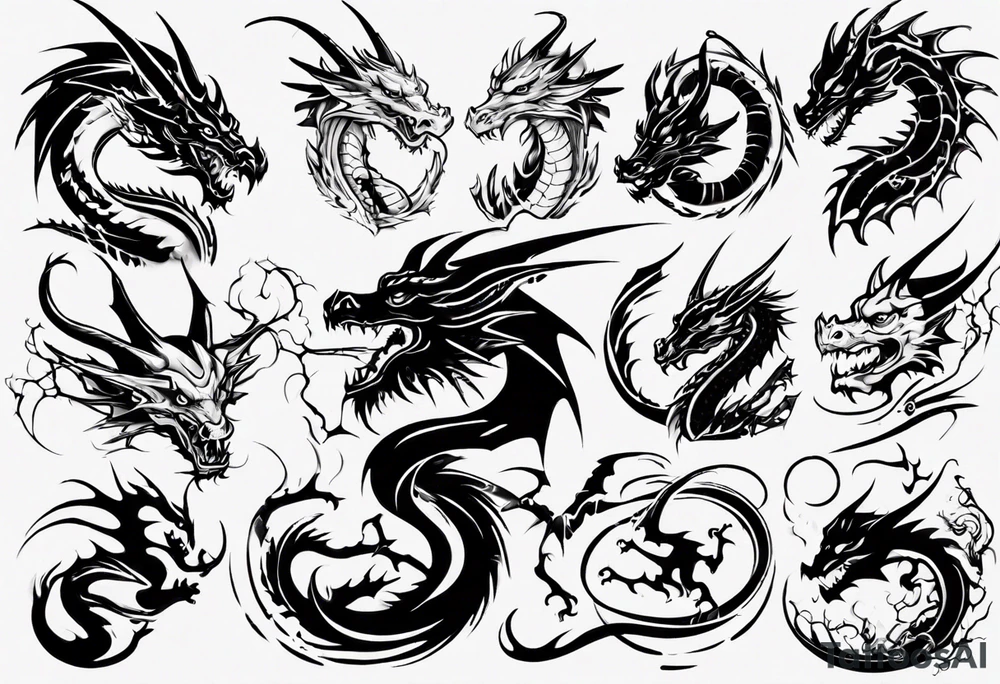 dragon tattoo idea