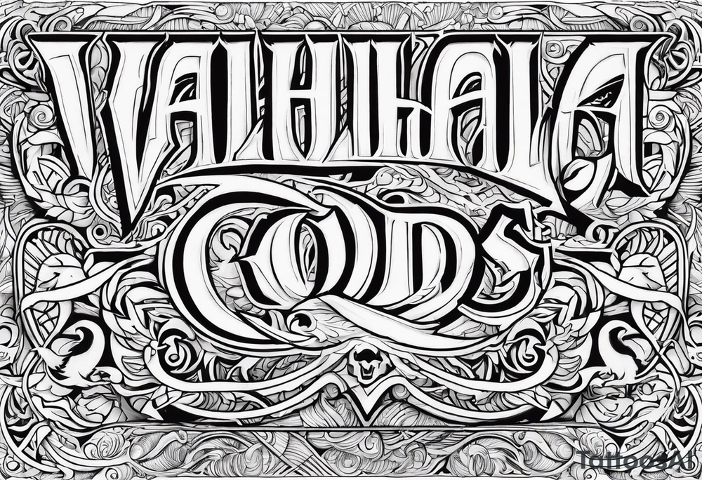 Valhalla gods tattoo idea
