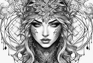 lightning like veins tattoo idea
