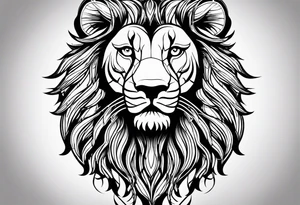 Add on to lion already in place tattoo idea