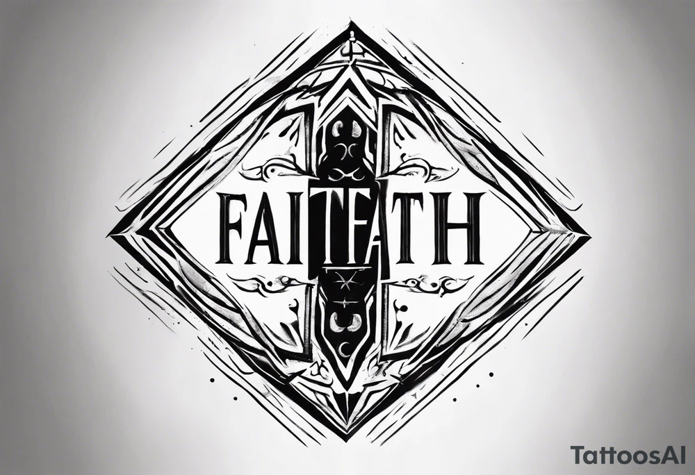 Horizontal inner bicep tattoo. “walk by faith, not by sight” modern tattoo tattoo idea