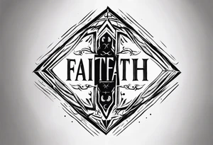 Horizontal inner bicep tattoo. “walk by faith, not by sight” modern tattoo tattoo idea
