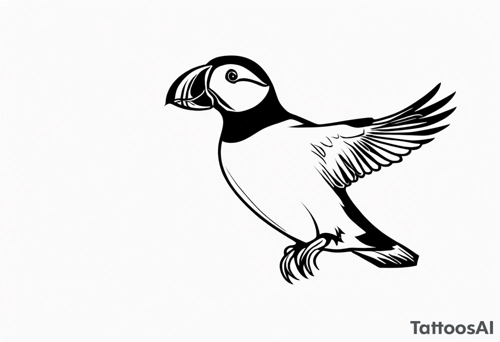 a flying puffin without background - forarm Tattoo tattoo idea a flying puffin without background - forarm Tattoo tattoo idea
