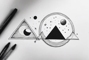 dark side of the moon tattoo idea