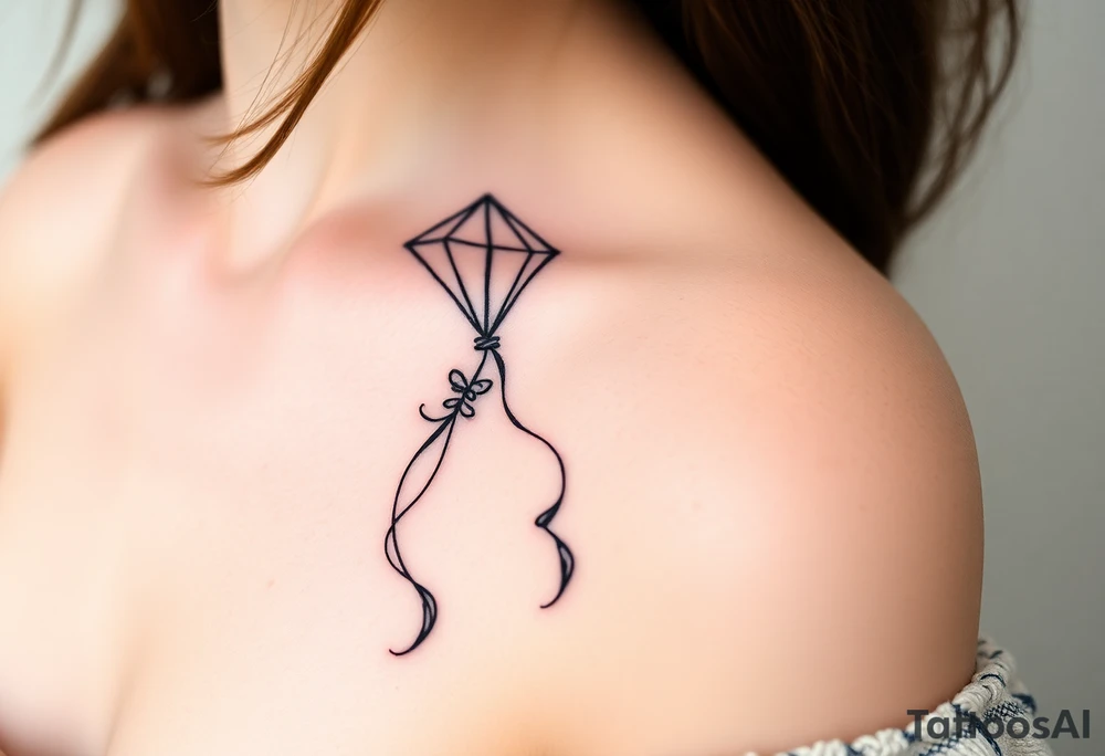 Alice in wonderland kite tattoo idea