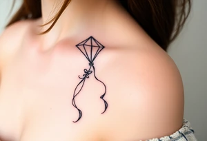 Alice in wonderland kite tattoo idea
