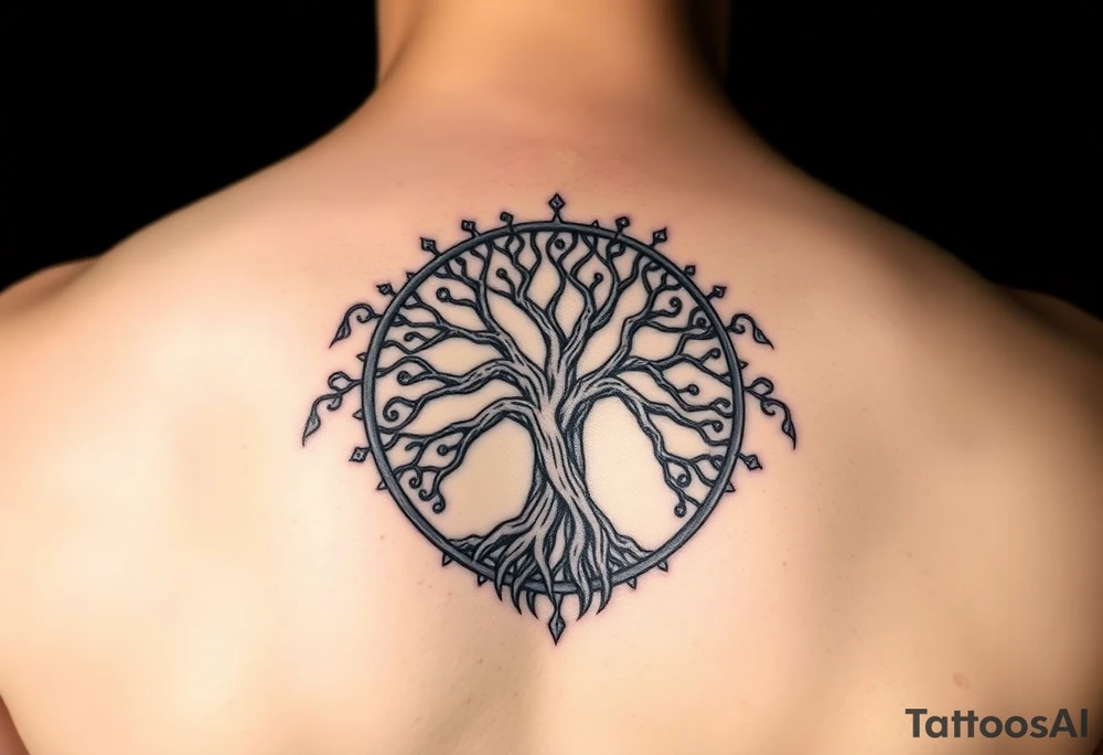 yggadrisl
tree of life
with circle tattoo idea