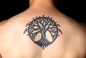 yggadrisl
tree of life
with circle tattoo idea