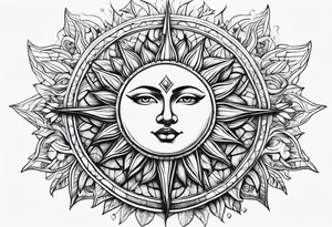 Sun tattoo idea