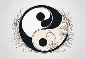 ying yang tattoo idea