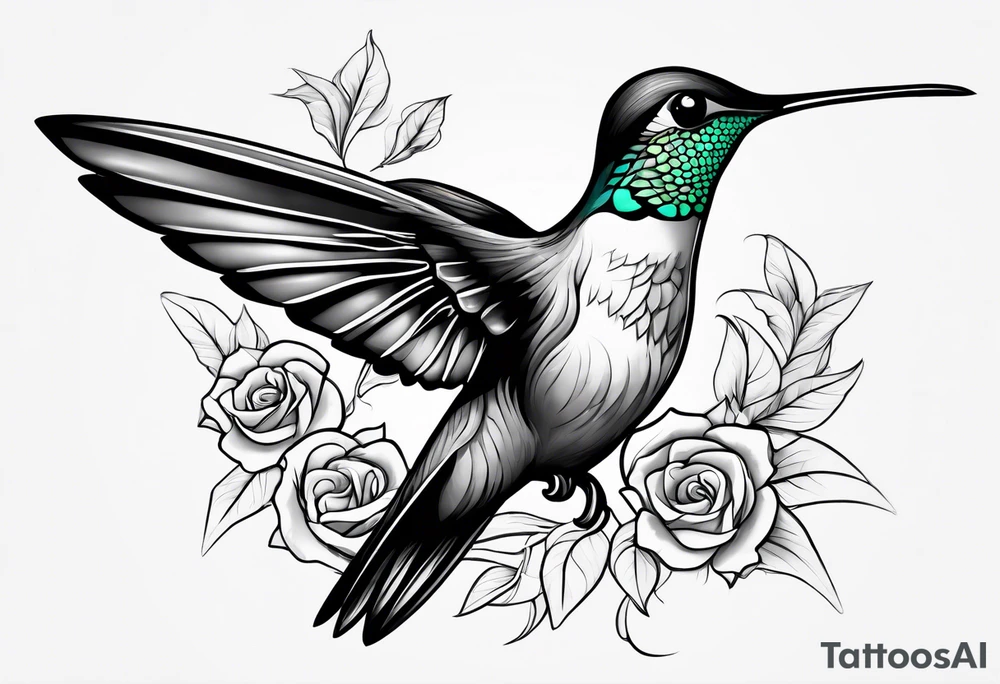 hummingbird tattoo idea