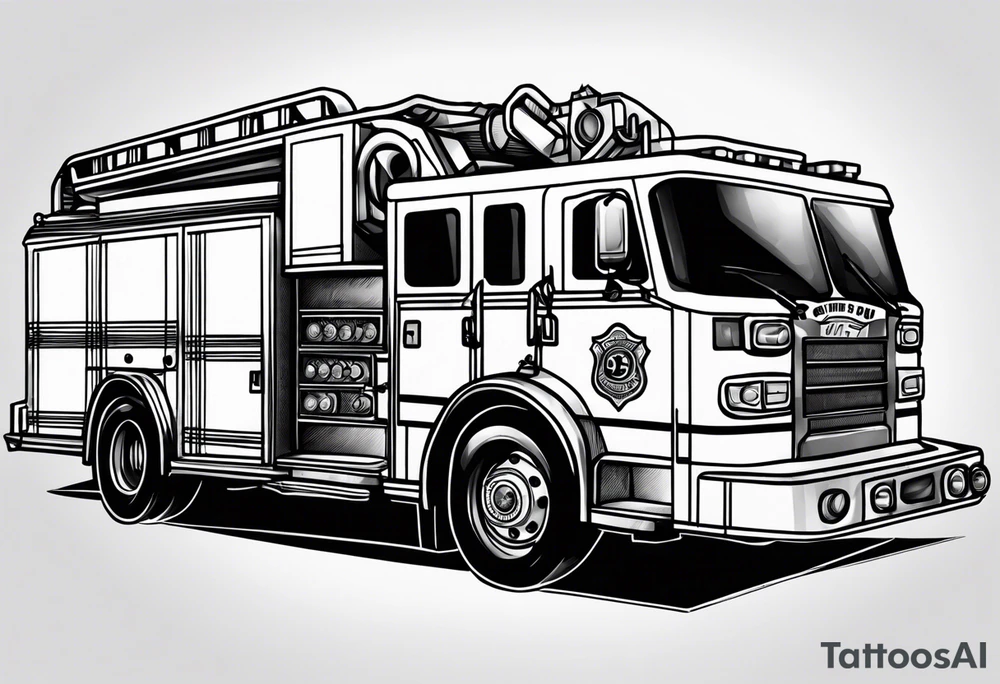 fire engine tattoo idea