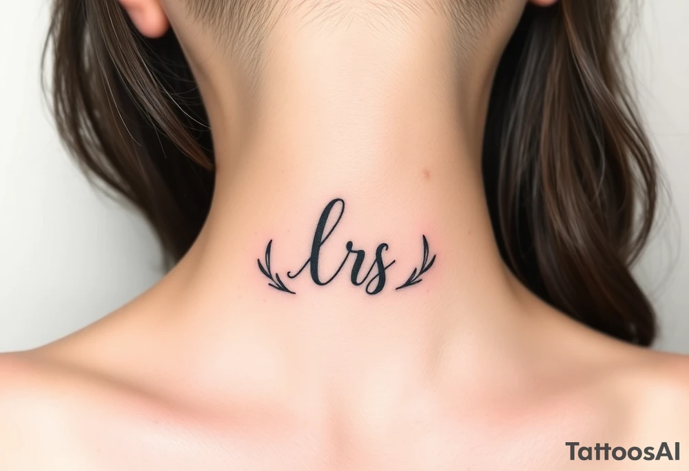 Nail claw marks beside the initials lrs tattoo idea