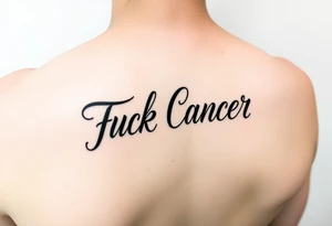 Fuck
Cancer cursive writing tattoo idea