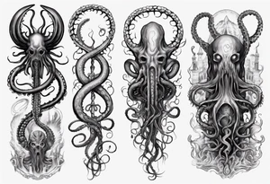 lovecraft myth tattoo for forearm tentacle +++ tattoo idea