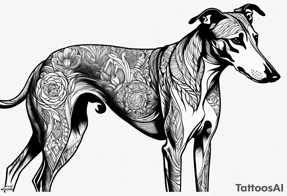 Greyhound tattoo idea