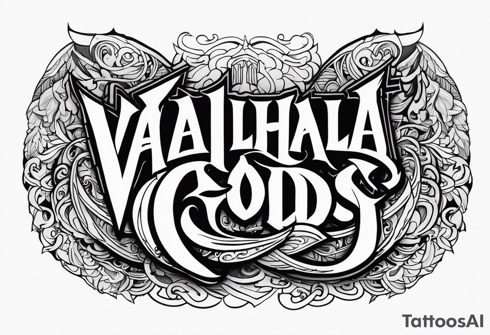 Valhalla gods tattoo idea