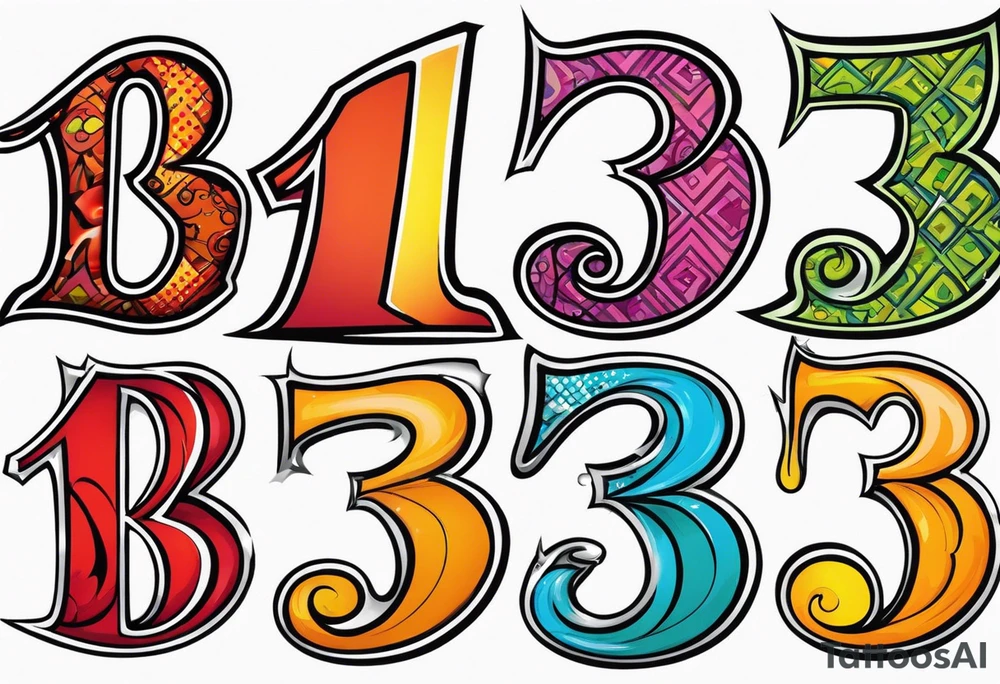 number "13" tattoo idea