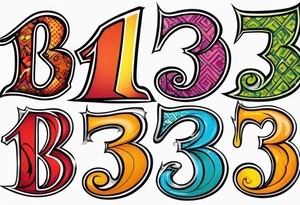 number "13" tattoo idea
