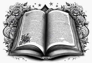Open Book tattoo idea
