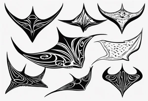 Manta ray tattoo idea