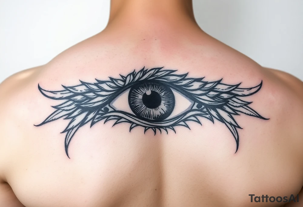 Powerful eye tattoo idea