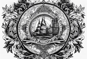 Chest tattoo only on one side of the chest tattoo idea