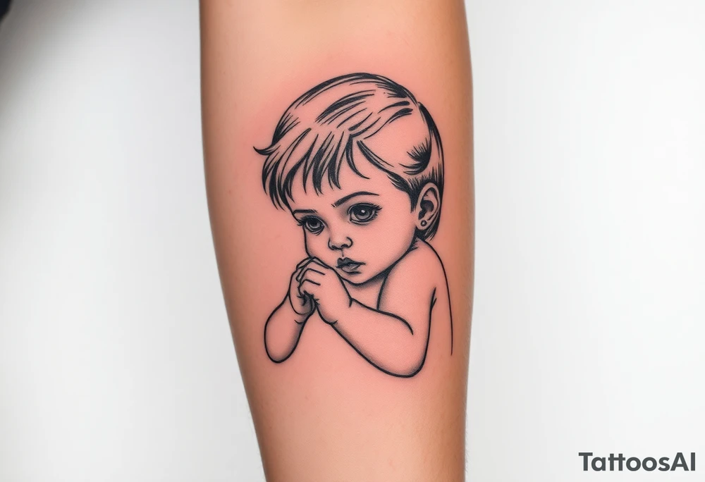 Baby girl tattoo idea