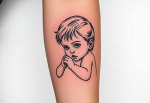 Baby girl tattoo idea