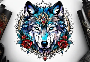 Wolf tattoo idea