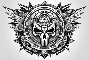 Borderlands 2 vault symbol with handsome jack tattoo idea