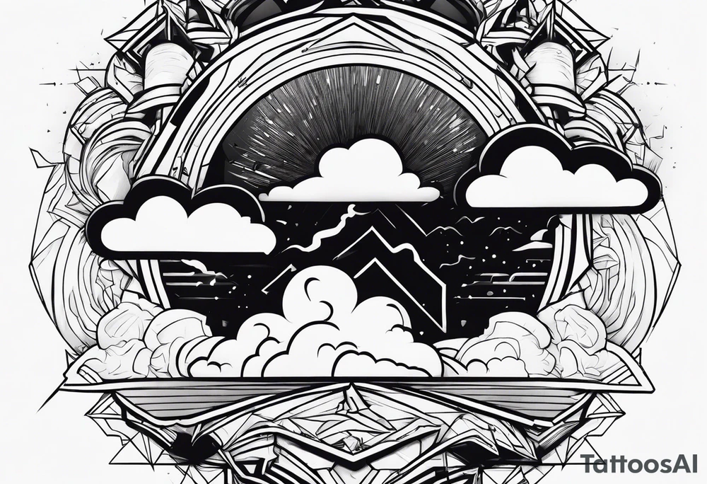 thunderstorm tattoo idea
