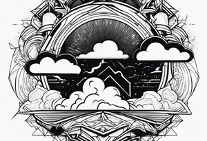 thunderstorm tattoo idea