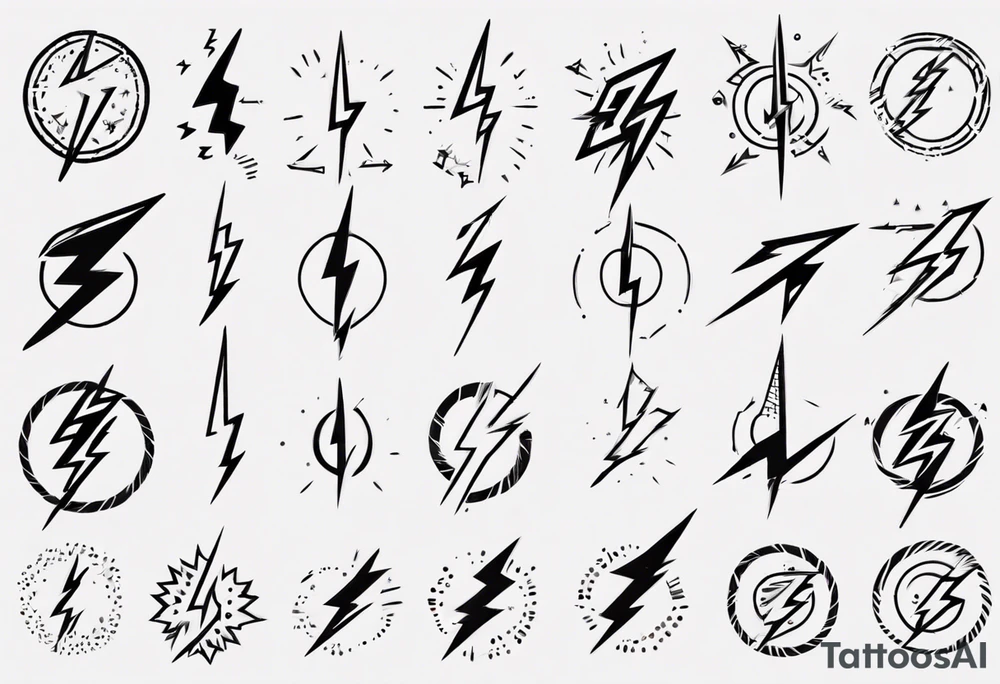 lightning bolt tattoo idea