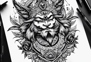 Traditional masculine tattoo idea