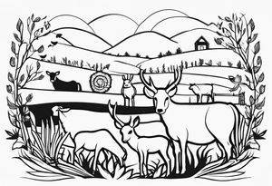 ANIMALS IN FARM tattoo idea