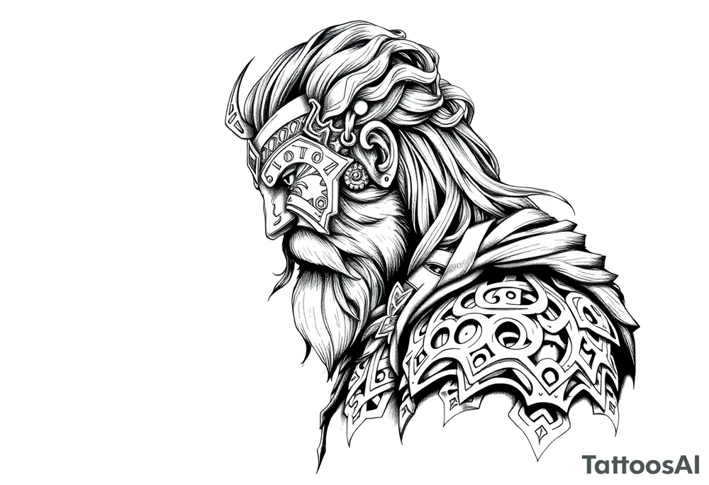 Celtic warrior tattoo idea