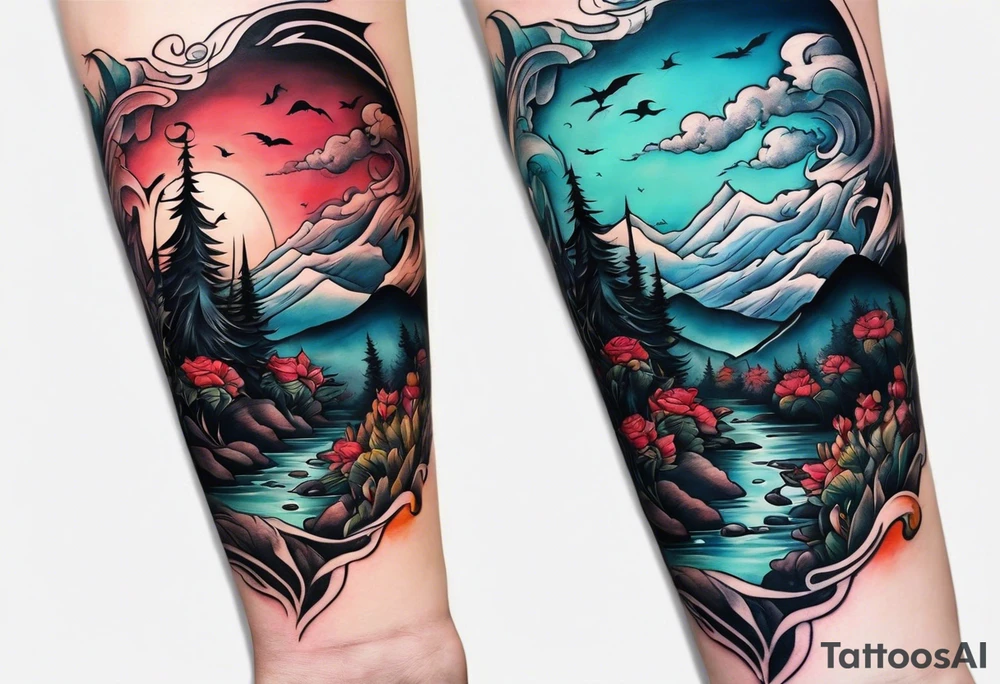 Though I walk through the valley of the shadow of death, forearm tattoo tattoo idea