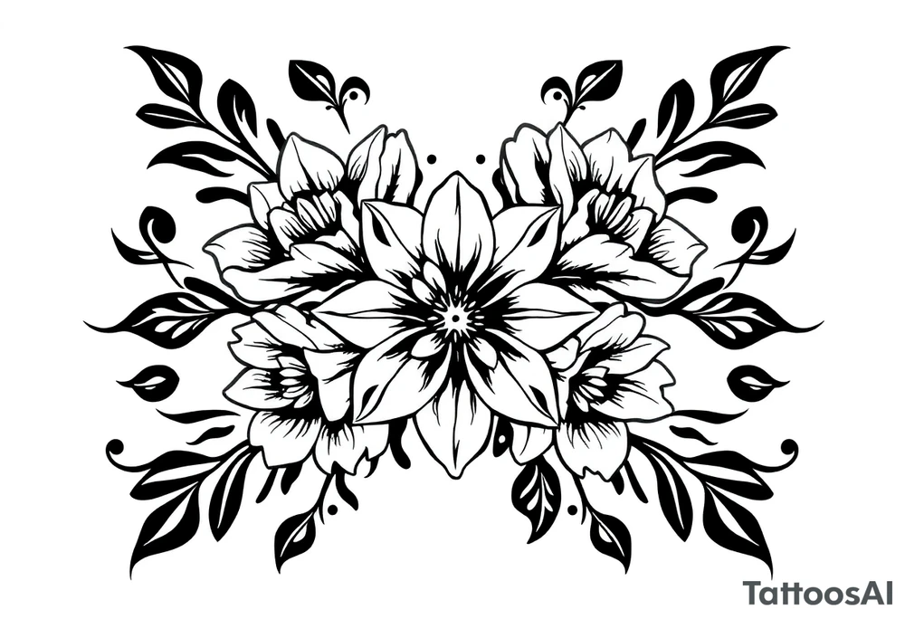 Flowers tattoo idea