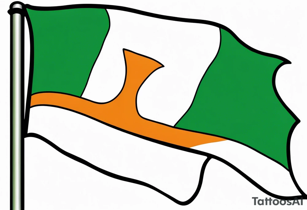 flag of ireland tattoo idea