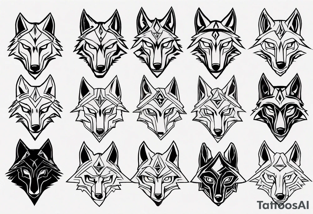 simple wolf head from zelda twilight princess tattoo idea simple wolf head from zelda twilight princess tattoo idea