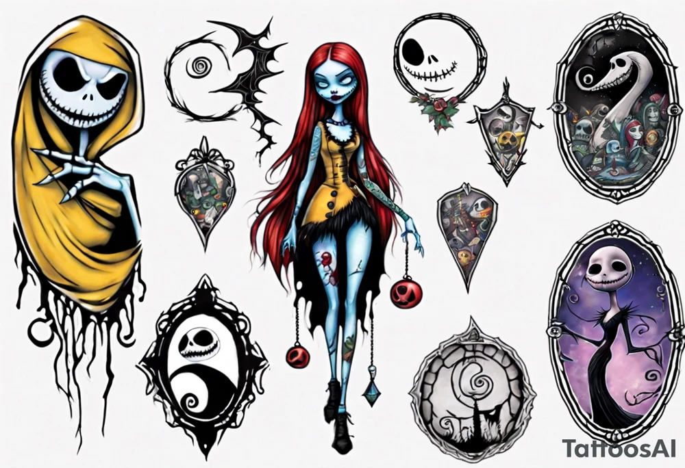 Nightmare before Christmas Sally tattoo idea