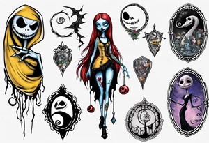 Nightmare before Christmas Sally tattoo idea
