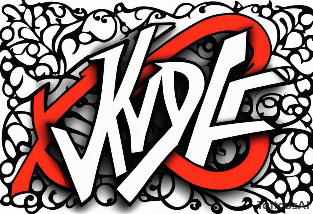 “KYDF” that is vascular tattoo idea