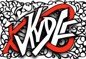 “KYDF” that is vascular tattoo idea