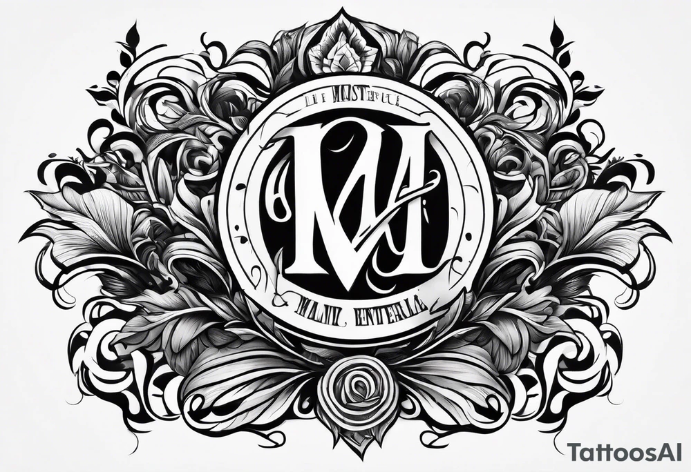 MALIN lettering tattoo idea