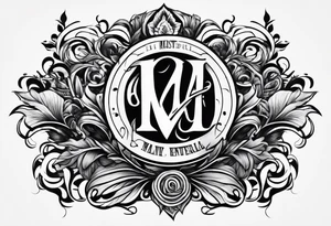 MALIN lettering tattoo idea