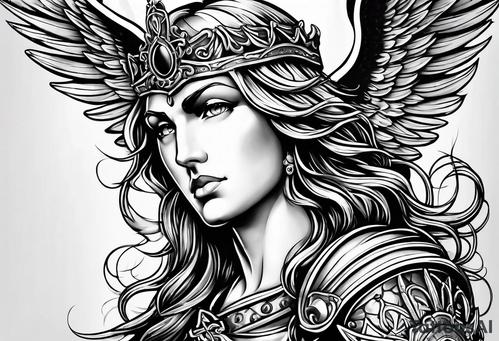 Archangel Saint Michael tattoo idea